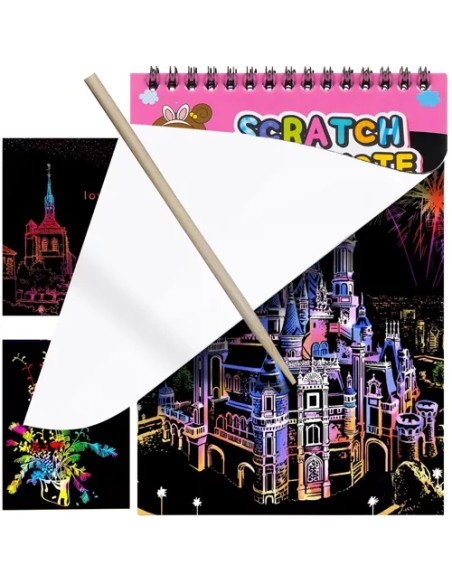 Nubraukiamų lakštų rinkinys + medinis rašiklis 22449