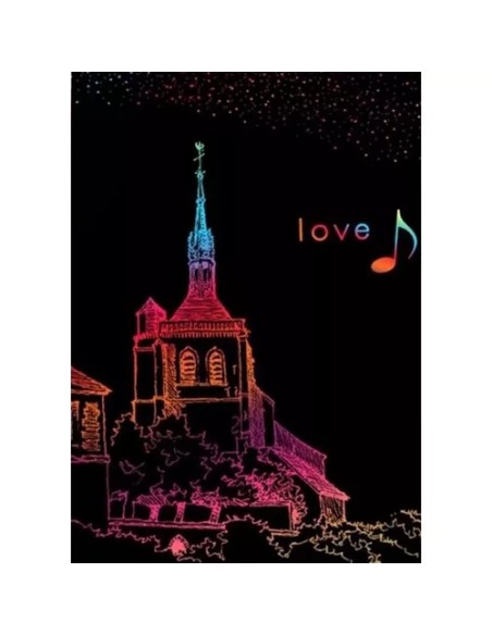 Nubraukiamų lakštų rinkinys + medinis rašiklis 22449