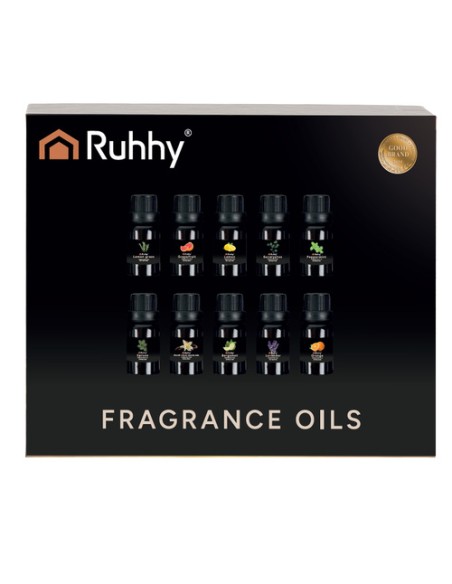 Kvapieji aliejai - 10 vnt. rinkinys, 15 ml, Ruhhy 21938