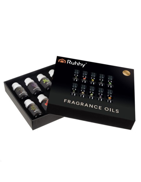 Kvapieji aliejai - 10 vnt. rinkinys, 15 ml, Ruhhy 21938