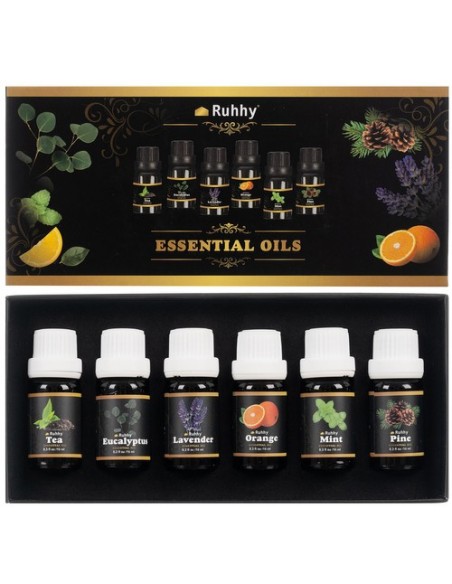 Kvapieji aliejai - 6 vnt. rinkinys, 10 ml, Ruhhy 21939
