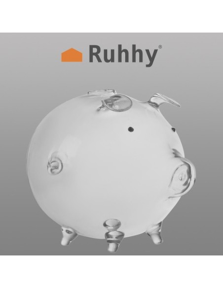Piggy bank - stiklinė kiaulė Ruhhy 22588