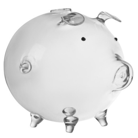 Piggy bank - stiklinė kiaulė Ruhhy 22588