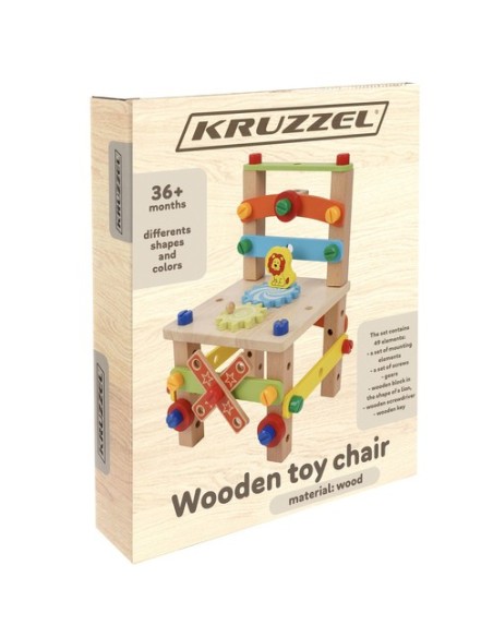 Medinė surinkimo kėdė Kruzzel 22506