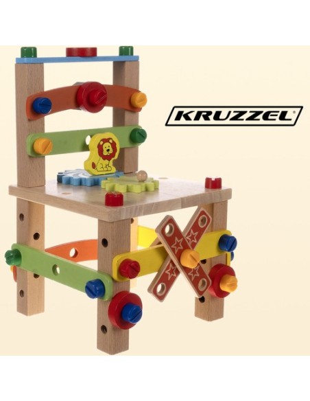 Medinė surinkimo kėdė Kruzzel 22506