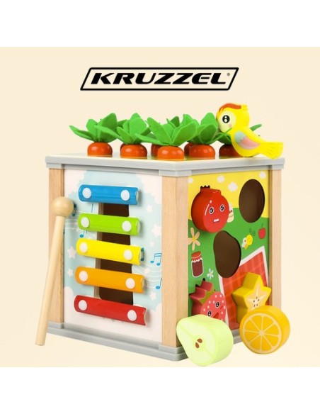 Medinis lavinantis kubas - rūšiuotojas Kruzzel 22566