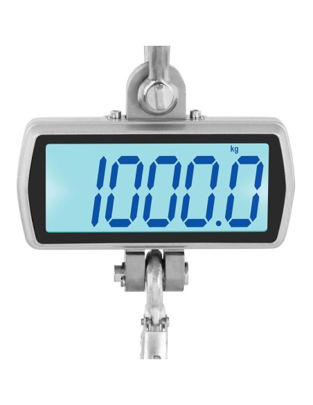 Laikymo kablio svarstyklės su nuotolinio valdymo pulteliu didelis LCD ekranas 1T 1000 / 0,5 kg Laikymo kablio svarstyklės su nuotolinio valdymo pulteliu didelis LCD ekranas 1T 1000 / 0,5 kg