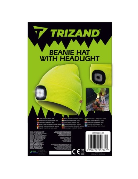 Žieminė kepurė su žibintuvėliu - geltona Trizand 22664