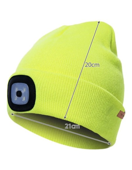 Žieminė kepurė su žibintuvėliu - geltona Trizand 22664