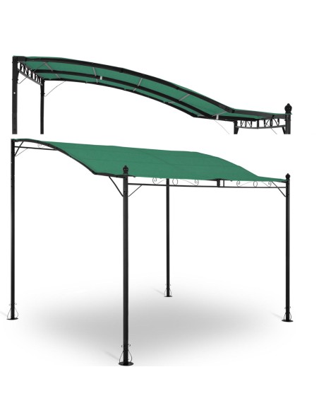 Sodo stogo pavėsinė 2,6 x 3 x 2,5 m žalia Sodo stogo pavėsinė 2,6 x 3 x 2,5 m žalia