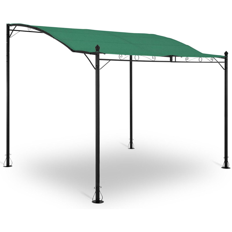 Sodo stogo pavėsinė 2,6 x 3 x 2,5 m žalia