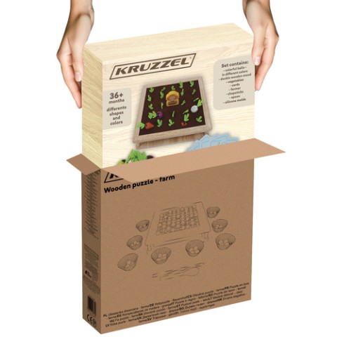 Medinė dėlionė - Kruzzel farm 22755