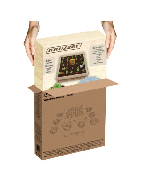 Medinė dėlionė - Kruzzel farm 22755