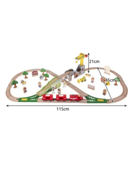 Medinis geležinkelis - Kruzzel takelis 22495