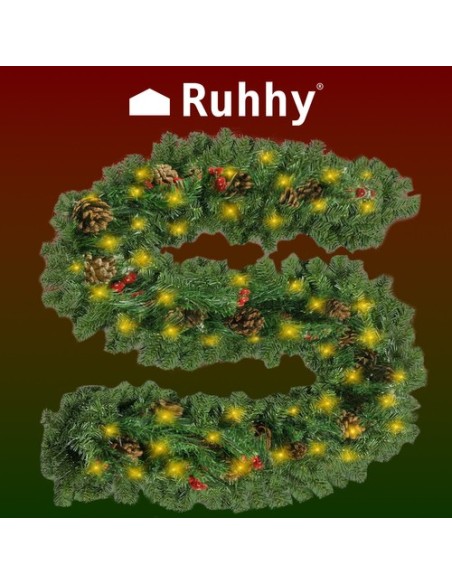 Kalėdų eglutės girlianda 2,7m su Ruhhy 22322 LED lemputėmis