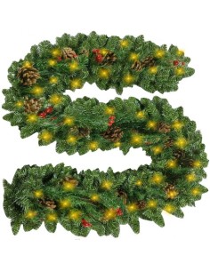 Kalėdų eglutės girlianda 2,7 m būstinė su Ruhhy 22325 lemputėmis