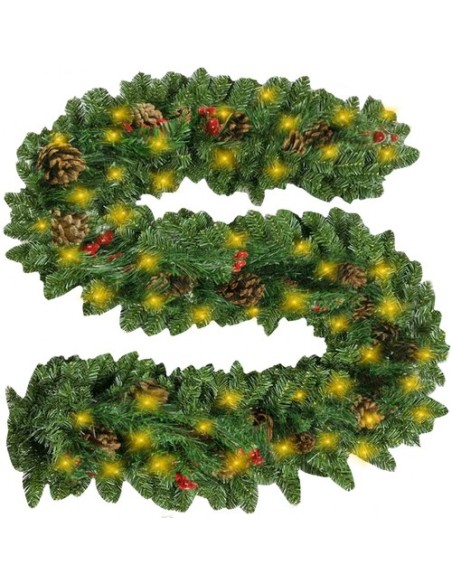 Kalėdų eglutės girlianda 2,7 m būstinė su Ruhhy 22325 lemputėmis