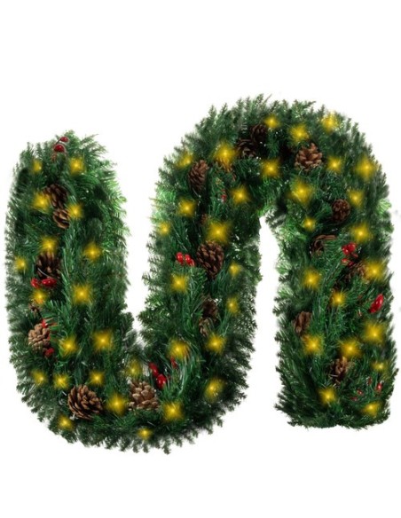 Kalėdų eglutės girlianda 2,7 m būstinė su Ruhhy 22325 lemputėmis