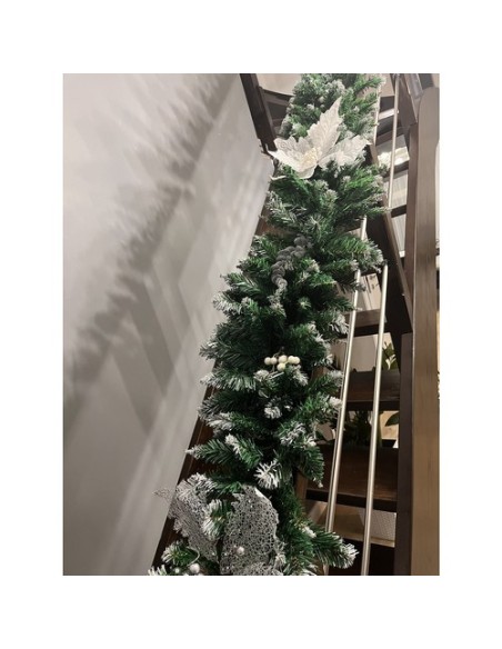 Apsnigta Kalėdų eglutės girlianda 2,7 m HQ Ruhhy 22326