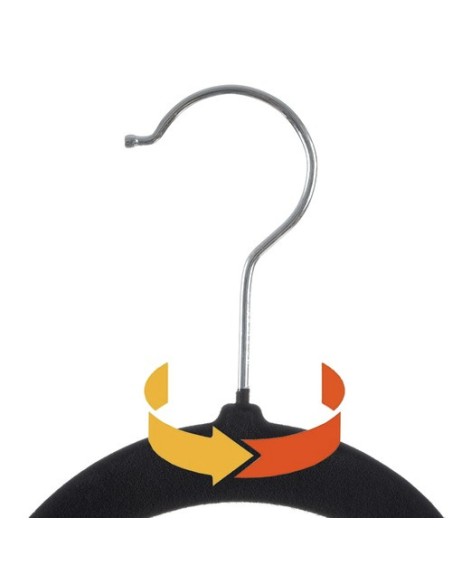 Drabužių kabykla 20 vnt - juoda Ruhhy 22536