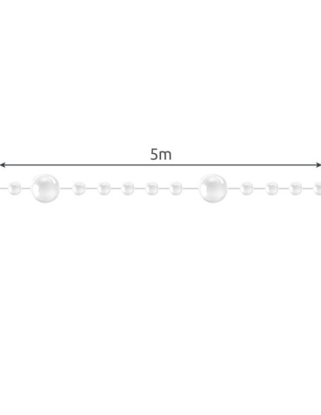 Kalėdų eglutės girlianda - perlai 5m Ruhhy 22499