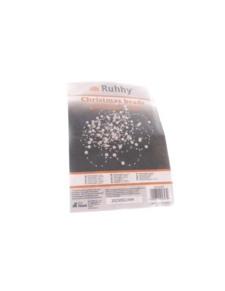 Kalėdų eglutės girlianda - perlai 5m Ruhhy 22499