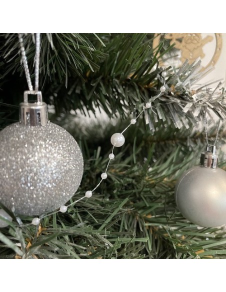 Kalėdų eglutės girlianda - perlai 5m Ruhhy 22499