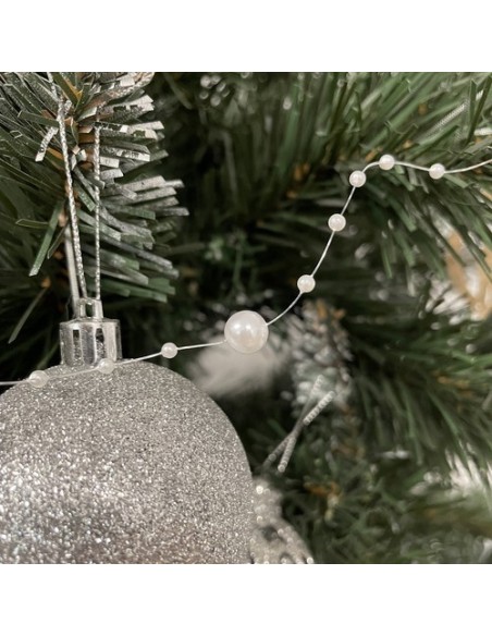 Kalėdų eglutės girlianda - perlai 5m Ruhhy 22499