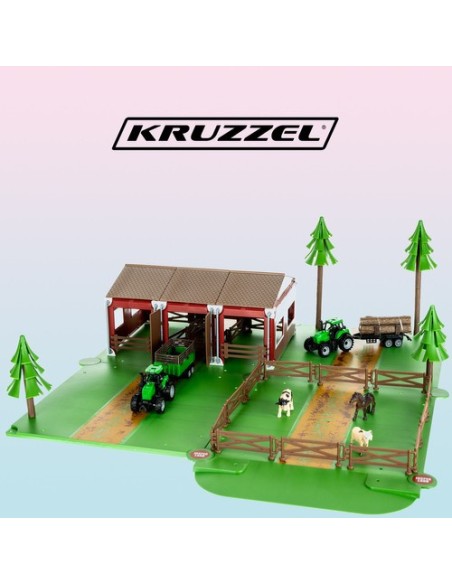 Ūkis su gyvuliais + 2 ūkio automobiliai 22404