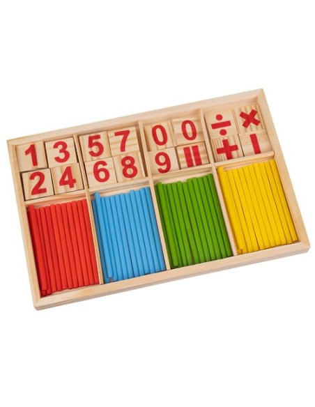 Mediniai pagaliukai, skirti mokytis skaičiuoti 22447