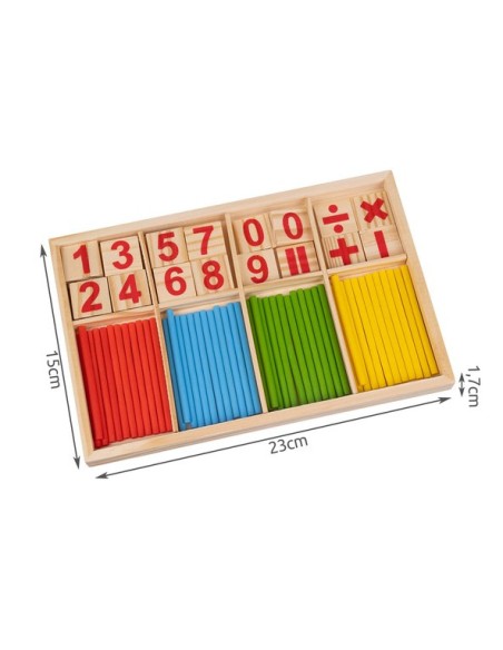 Mediniai pagaliukai, skirti mokytis skaičiuoti 22447