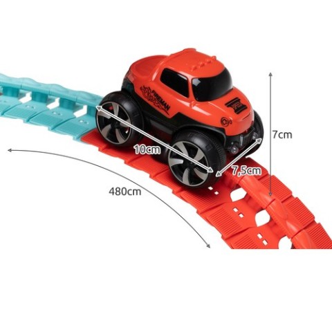 Lenktynių trasa - 193 detalės + automobilis 22461
