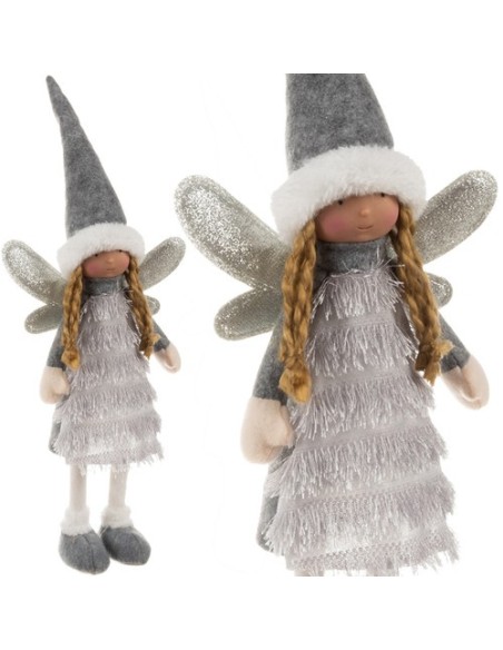 Fėja – pilka kalėdinė figūrėlė Ruhhy 22343