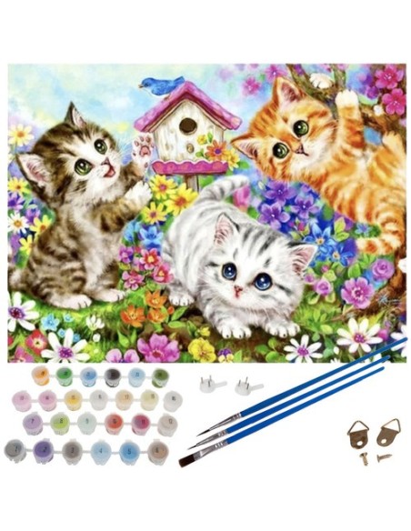 Tapyba pagal skaičius 40x50cm - Maaleo cats 22781