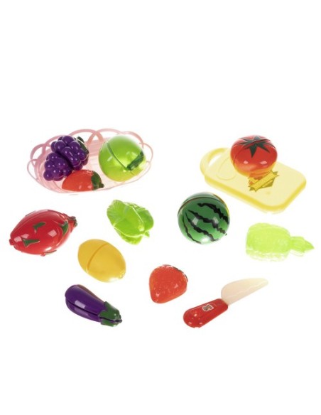 Vaisių ir daržovių rinkinys pjaustymui krepšelyje 22576