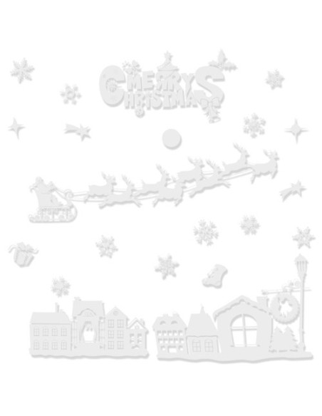 Kalėdiniai langų lipdukai Ruhhy 22305