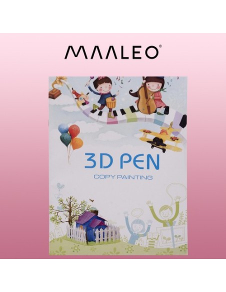 Knyga su šablonais Maaleo 22734 3D rašikliui