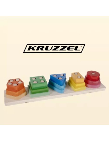 Rūšiuoklis – medinė dėlionė Kruzzel 22492