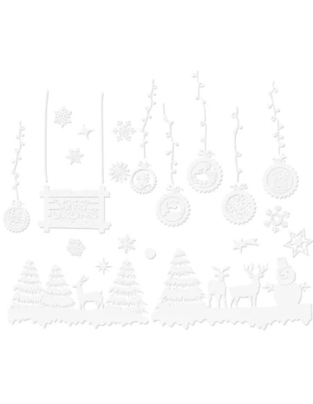 Kalėdiniai langų lipdukai Ruhhy 22253