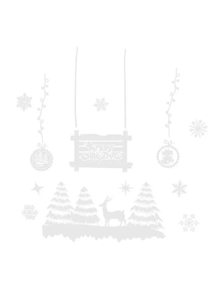 Kalėdiniai langų lipdukai Ruhhy 22253