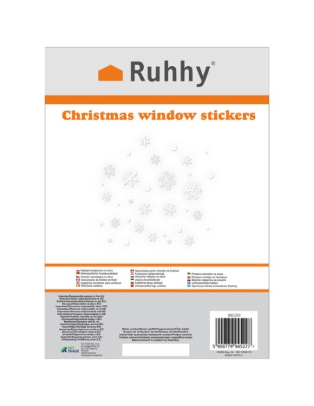 Kalėdiniai langų lipdukai Ruhhy 22359