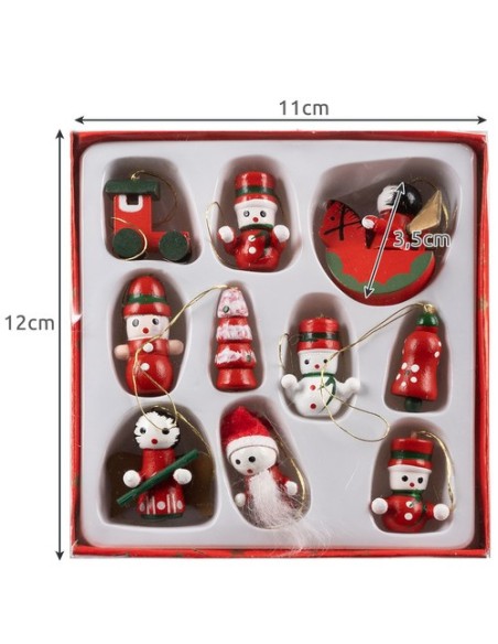 Kalėdiniai papuošalai/ pakabukai eglutei 10 vnt. Ruhhy 22943