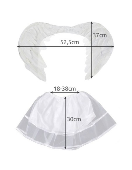 Kruzzel 22560 angelo kostiumas