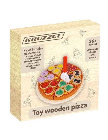 Medinė pica - rinkinys 22471