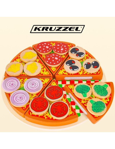 Medinė pica - rinkinys 22471