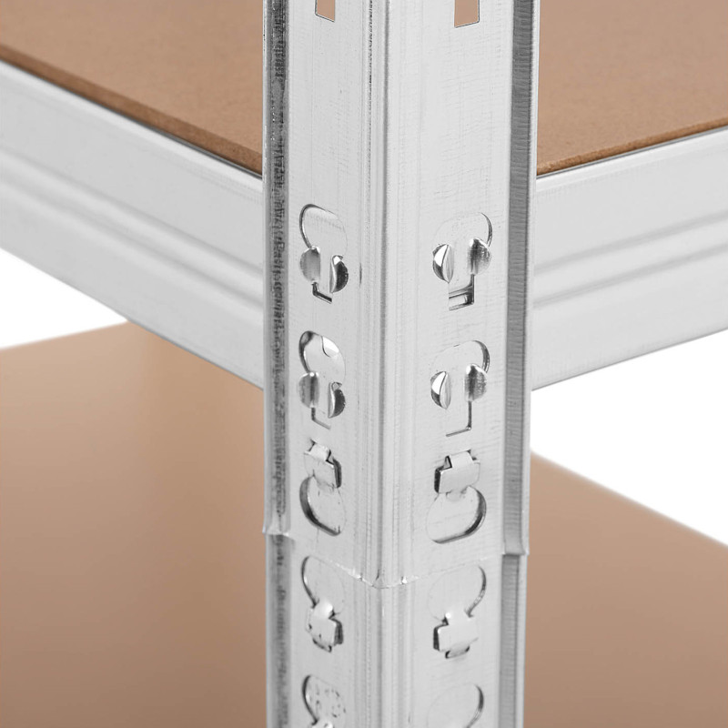 Metalinė laikymo lentyna 5 lentynos 875 kg 90 x 60 x 180 cm pilka