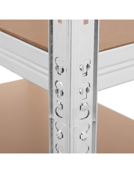 Metalinė laikymo lentyna 5 lentynos 875 kg 90 x 60 x 180 cm pilka