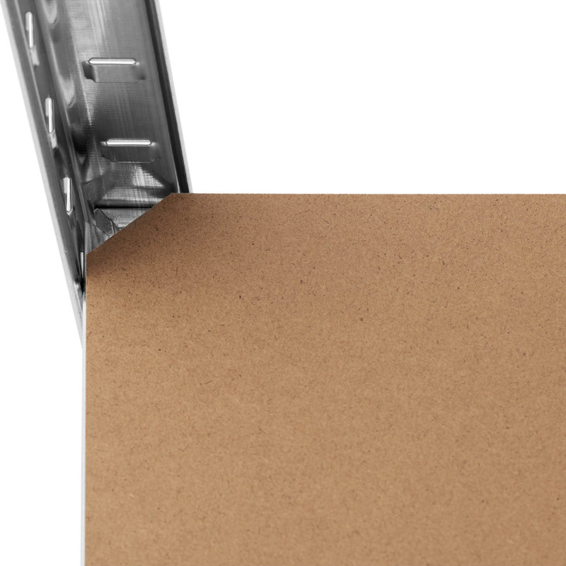 Metalinė laikymo lentyna 5 lentynos 875 kg 90 x 60 x 180 cm pilka