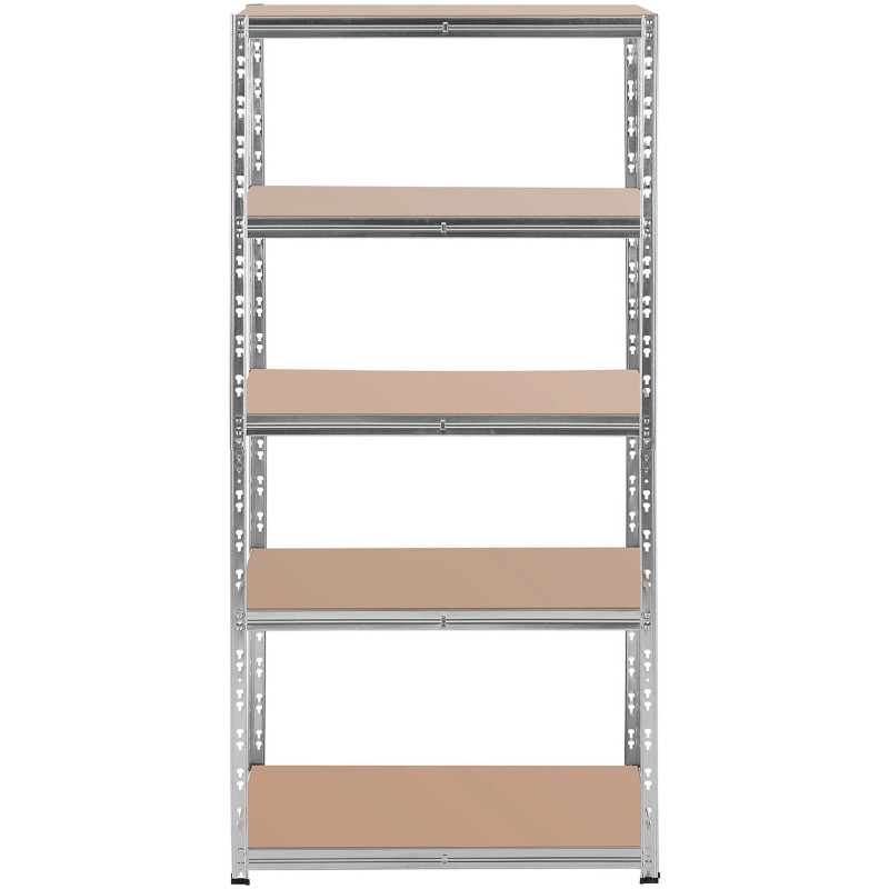 Metalinė laikymo lentyna 5 lentynos 875 kg 90 x 60 x 180 cm pilka