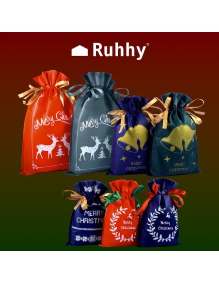 Kalėdiniai maišeliai - rinkinyje 8 vnt. Ruhhy 22251